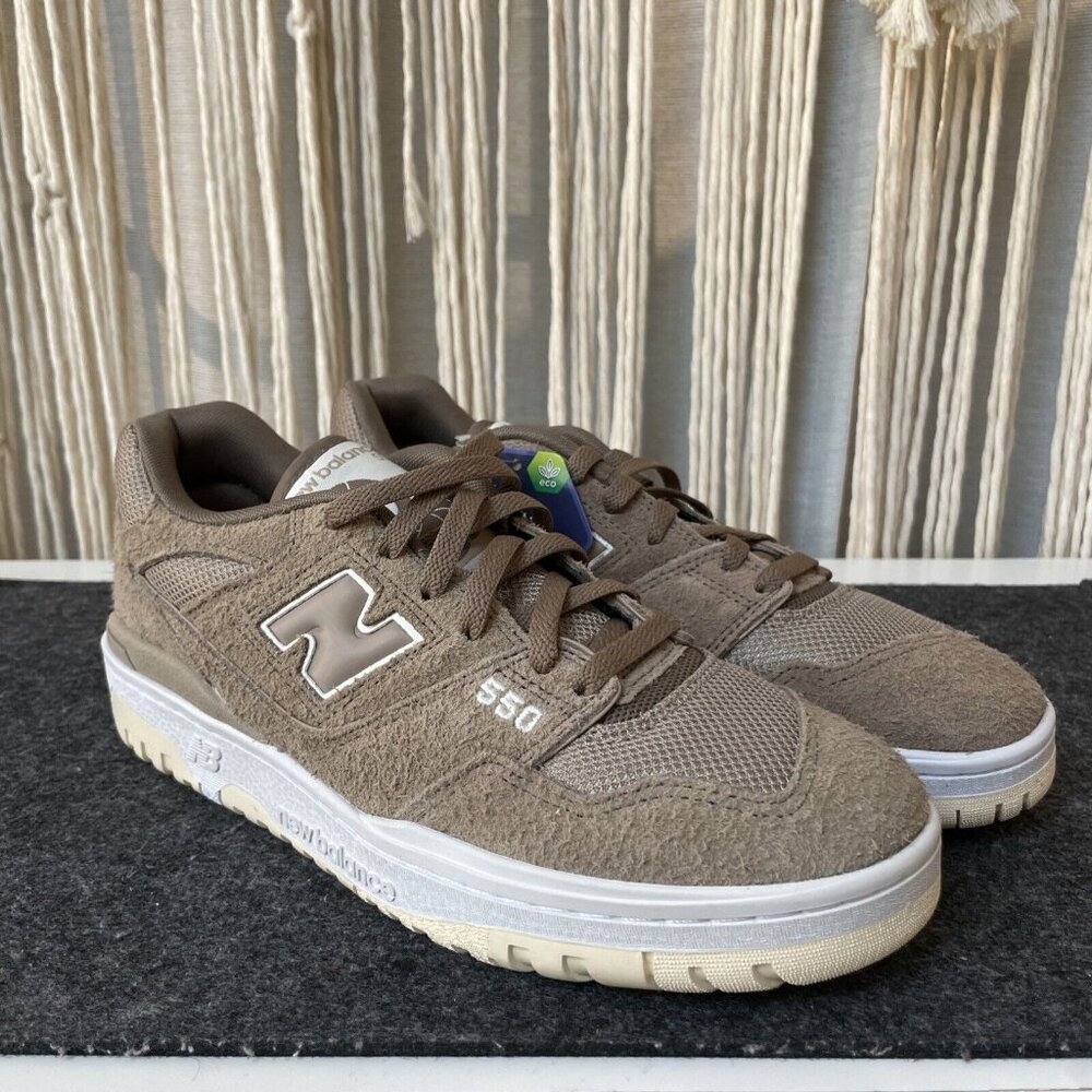 New Balance 550 Mushroom Brown BB550PHA Lifestyle Sneakers Mens Sz 9 NEW